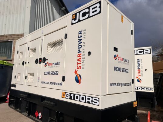 JCB Generator at the Star Power Kent Depot
