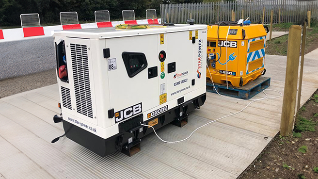 JCB generator and power bank from Star Power