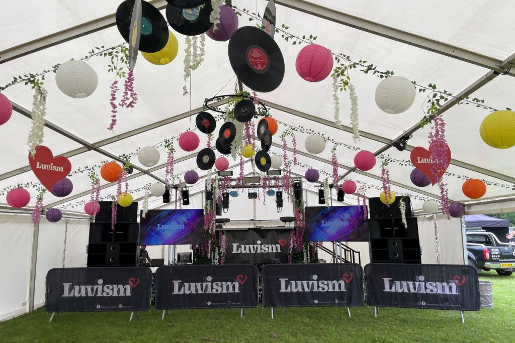 The stage at LuvFest
