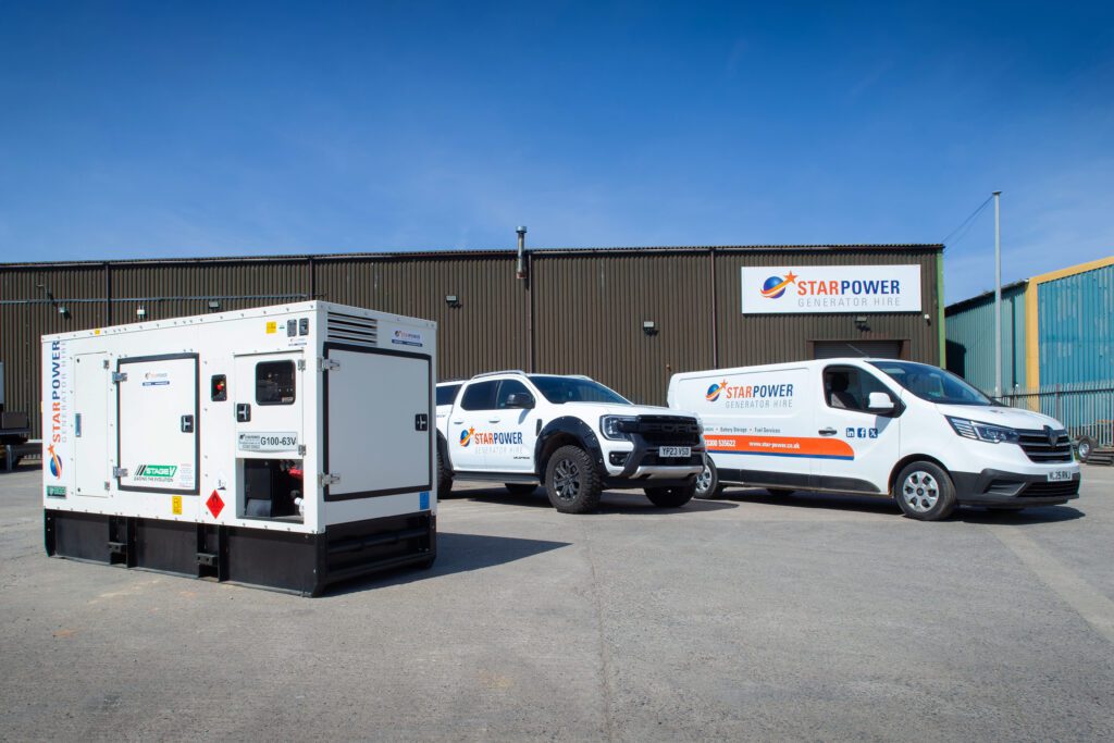 Generator hire Bristol for construction and events