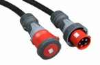 125A 3PH (5‑Pin) 25m Cable – Plug & Socket (IP67)