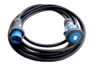 63A 1PH (3‑Pin) 25m Cable – Plug & Socket (IP67)