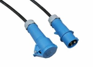 16A 1PH (3-Pin) 25m Cable - Plug & Socket (IP54)