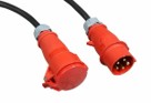 16A 3PH (5‑Pin) 25m Cable – Plug & Socket (IP54)