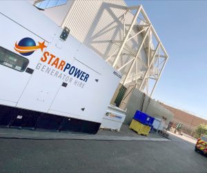 A Star Power generator on-site at RuTC’s engineering facilities